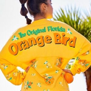 NEW Disney Parks Original Florida Orange Bird Spirit Jersey Adult Small NWT